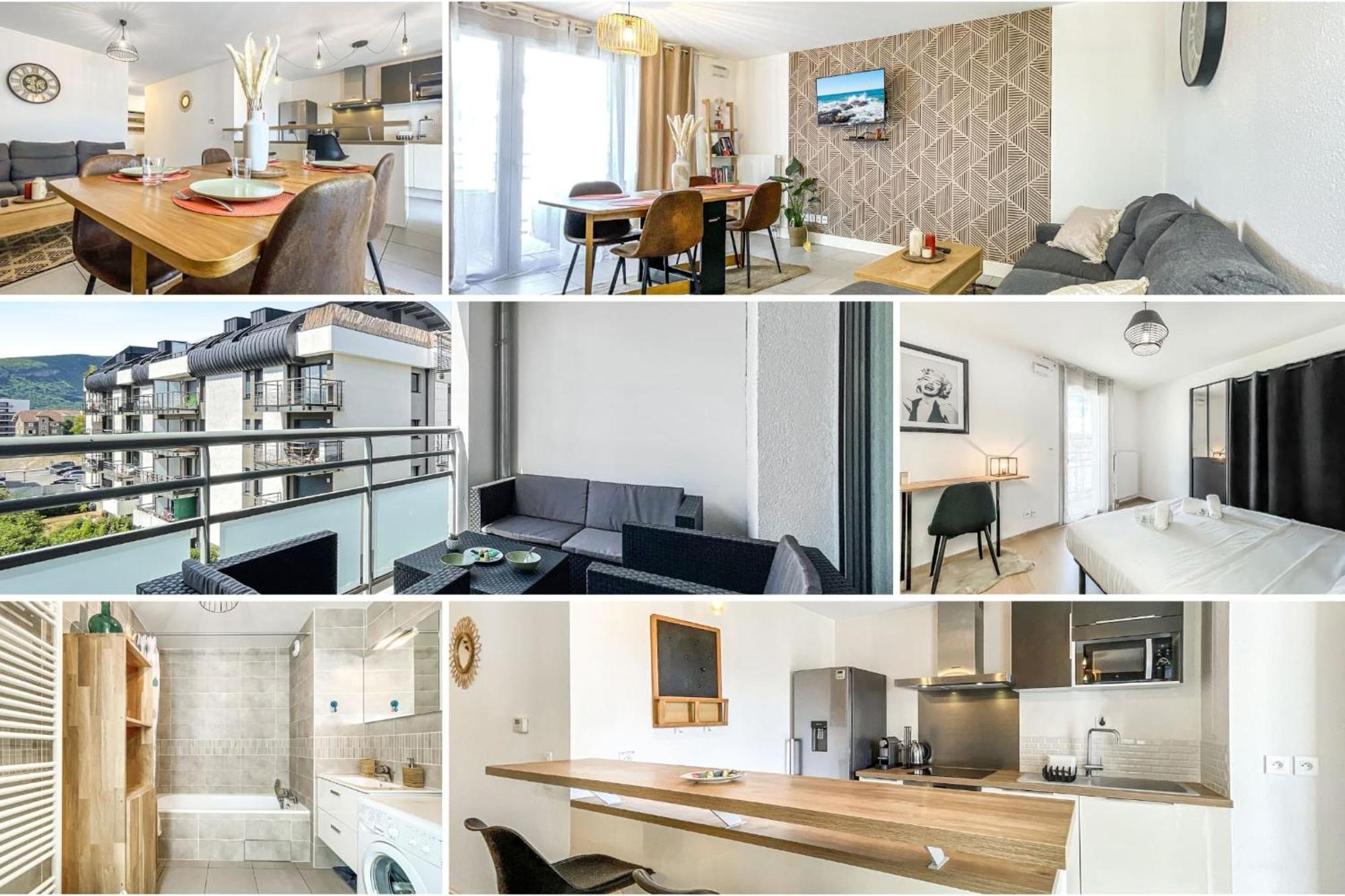 Homey Chloe - New - Parking Gratuit - Balcon Prive - Proche Geneve アンヌマス エクステリア 写真